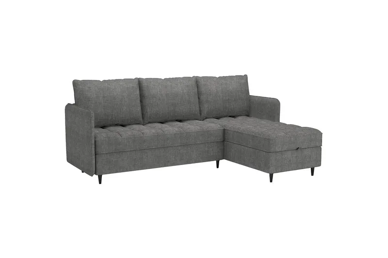 Lindhus Soffa med Divan 3-sits - Grå - Möbler - Soffa - Divansoffor & schäslongsoffa