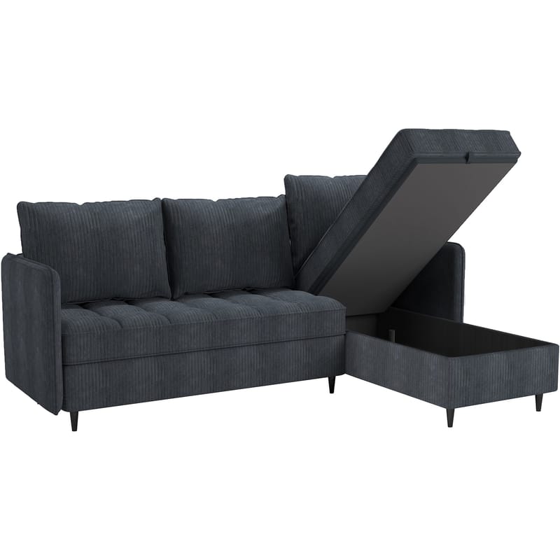 Lindhus Soffa med Divan 3-sits - Grå - Möbler - Soffa - Divansoffor & schäslongsoffa