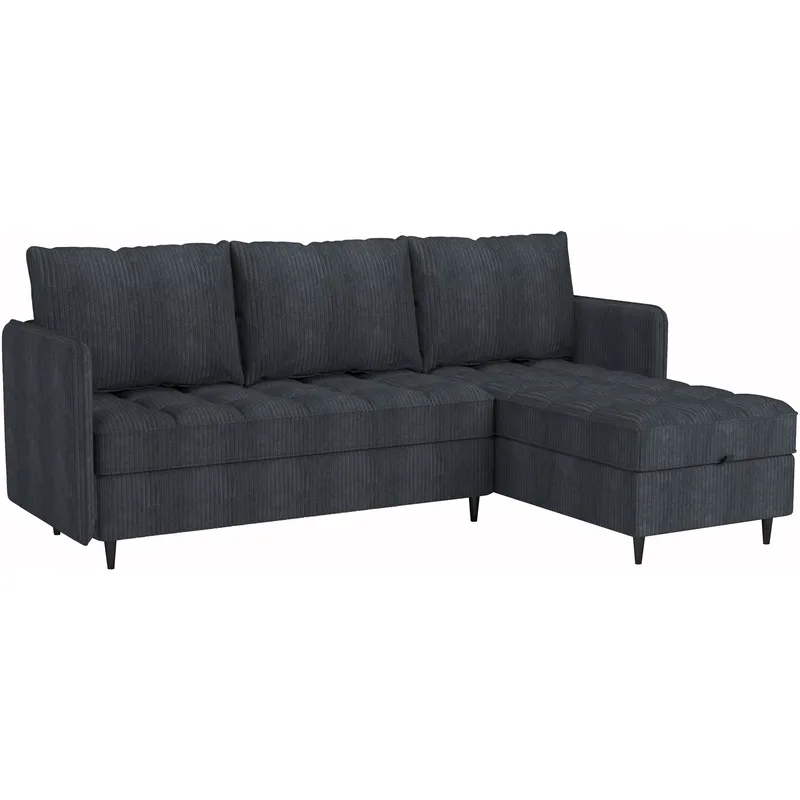 Lindhus Soffa med Divan 3-sits, Grå