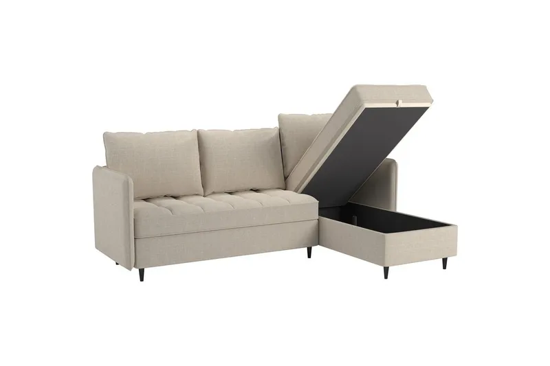 Lindhus Soffa med Divan 3-sits - Vit - Möbler - Soffa - Divansoffor & schäslongsoffa