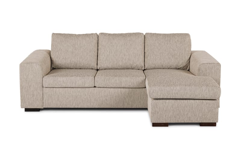 Link 3-sits Vändbar L-formad Divansoffa i Tyg - Beige - Möbler - Soffa - Divansoffor & schäslongsoffa