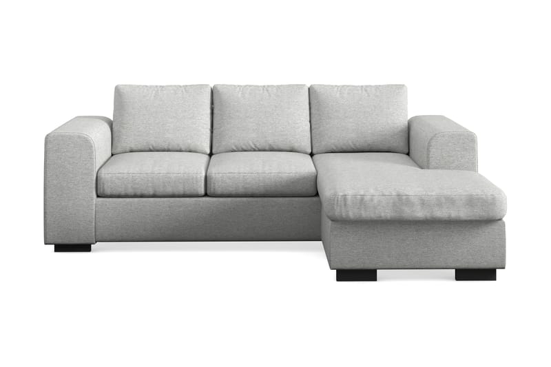 Link 3-sits Vändbar L-formad Divansoffa i Tyg - Ljusgrå - Möbler - Soffa - Divansoffor & schäslongsoffa