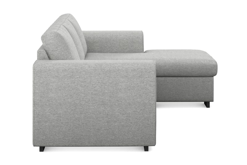 Link 3-sits Vändbar L-formad Divansoffa i Tyg - Ljusgrå - Möbler - Soffa - Divansoffor & schäslongsoffa