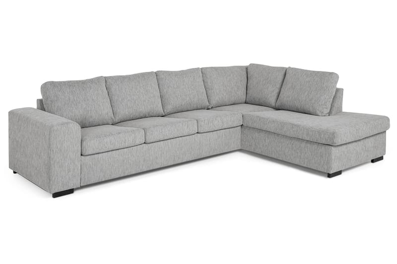 Link 4-sits Högervänd L-formad Large Schäslongsoffa i Tyg - Ljusgrå - Möbler - Soffa - Divansoffor & schäslongsoffa