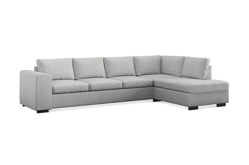 Link 4-sits Högervänd L-formad Large Schäslongsoffa i Tyg - Ljusgrå - Möbler - Soffa - Divansoffor & schäslongsoffa