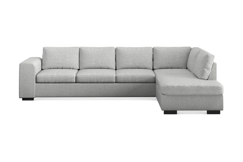 Link 4-sits Högervänd L-formad Large Schäslongsoffa i Tyg - Ljusgrå - Möbler - Soffa - Divansoffor & schäslongsoffa