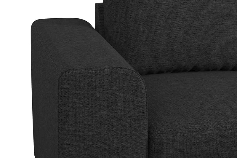 Link 4-sits Högervänd L-formad Large Schäslongsoffa i Tyg - Svart - Möbler - Soffa - Divansoffor & schäslongsoffa