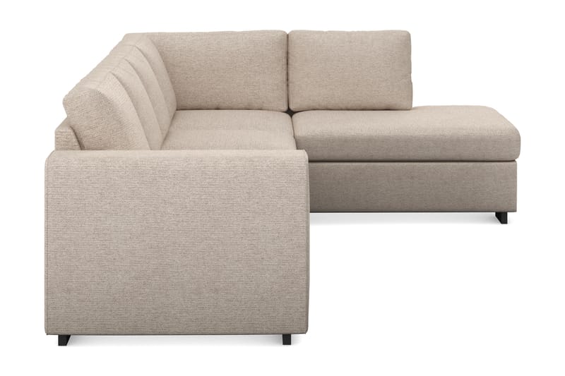 Link 4-sits Högervänd L-formad Schäslongsoffa i Tyg - Beige - Möbler - Soffa - Divansoffor & schäslongsoffa