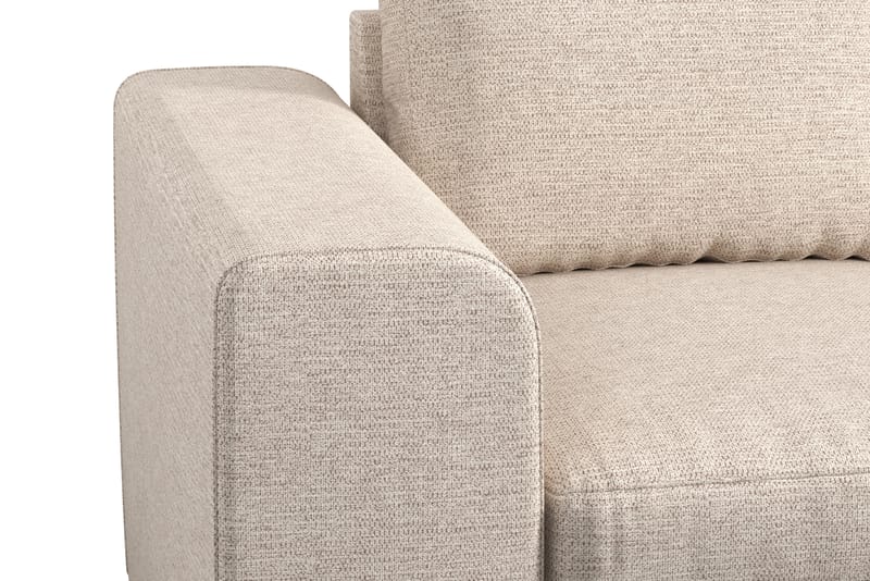 Link 4-sits Högervänd L-formad Schäslongsoffa i Tyg - Beige - Möbler - Soffa - Divansoffor & schäslongsoffa
