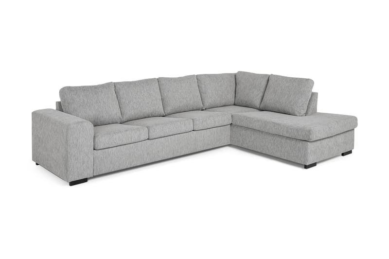 Link 4-sits Högervänd L-formad Schäslongsoffa i Tyg - Ljusgrå - Möbler - Soffa - Divansoffor & schäslongsoffa