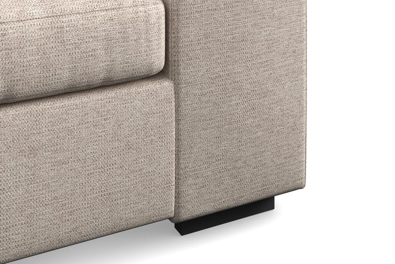 Link 4-sits Vänstervänd L-formad Large Schäslongsoffa i Tyg - Beige - Möbler - Soffa - Divansoffor & schäslongsoffa