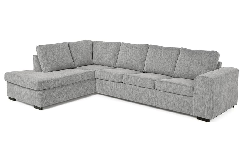 Link 4-sits Vänstervänd L-formad Large Schäslongsoffa i Tyg - Ljusgrå - Möbler - Soffa - Divansoffor & schäslongsoffa