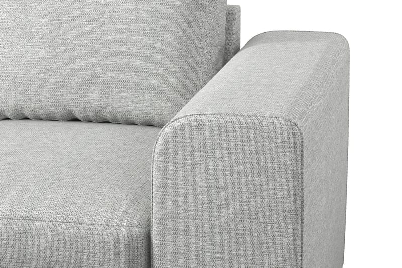 Link 4-sits Vänstervänd L-formad Large Schäslongsoffa i Tyg - Ljusgrå - Möbler - Soffa - Divansoffor & schäslongsoffa
