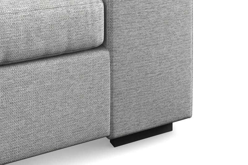 Link 4-sits Vänstervänd L-formad Large Schäslongsoffa i Tyg - Ljusgrå - Möbler - Soffa - Divansoffor & schäslongsoffa