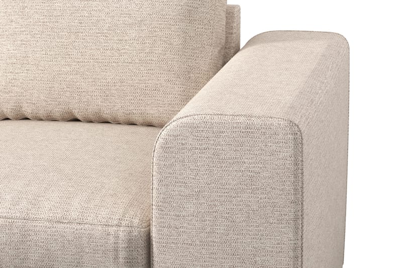 Link 4-sits Vänstervänd L-formad Schäslongsoffa i Tyg - Beige - Möbler - Soffa - Divansoffor & schäslongsoffa