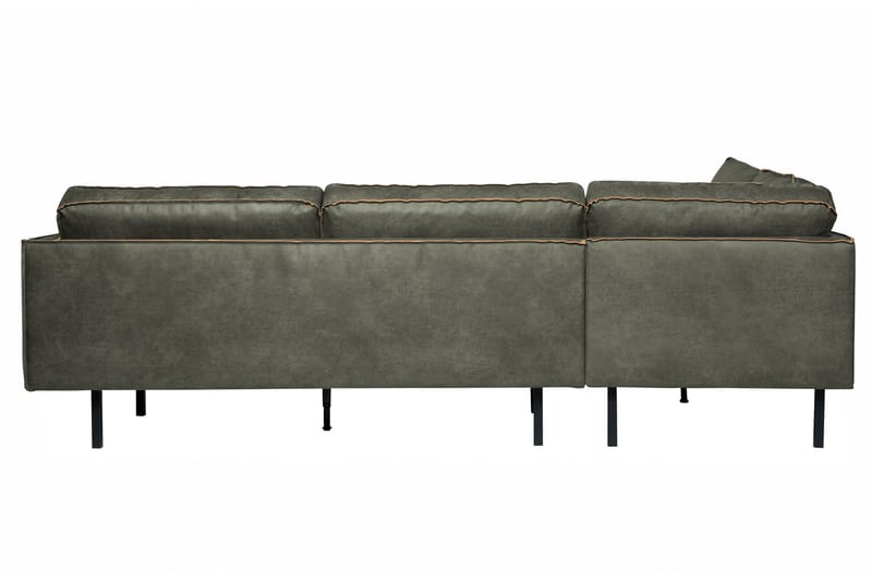 Lissbon 3-sits Vänster L-formad Hörnsoffa 266 cm i Läder - Grön - Möbler - Soffa - Divansoffor & schäslongsoffa