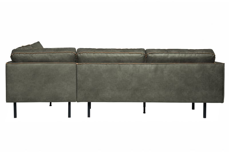 Lissbon 4-sits Höger L-formad Hörnsoffa 266 cm i Läder - Grön - Möbler - Soffa - Divansoffor & schäslongsoffa
