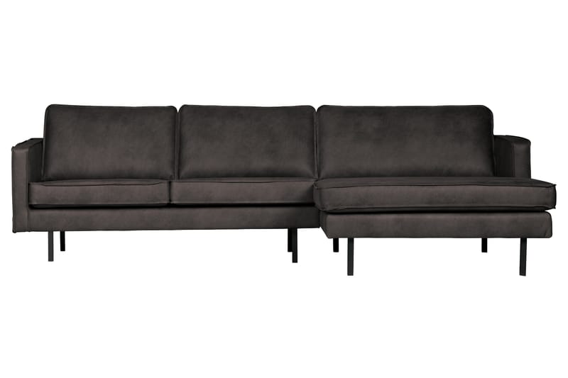 Lissbon Divansoffa Höger - Svart - Möbler - Soffa - Divansoffor & schäslongsoffa