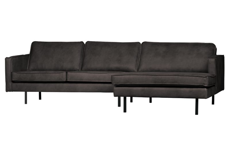 Lissbon Divansoffa Höger - Svart - Möbler - Soffa - Divansoffor & schäslongsoffa