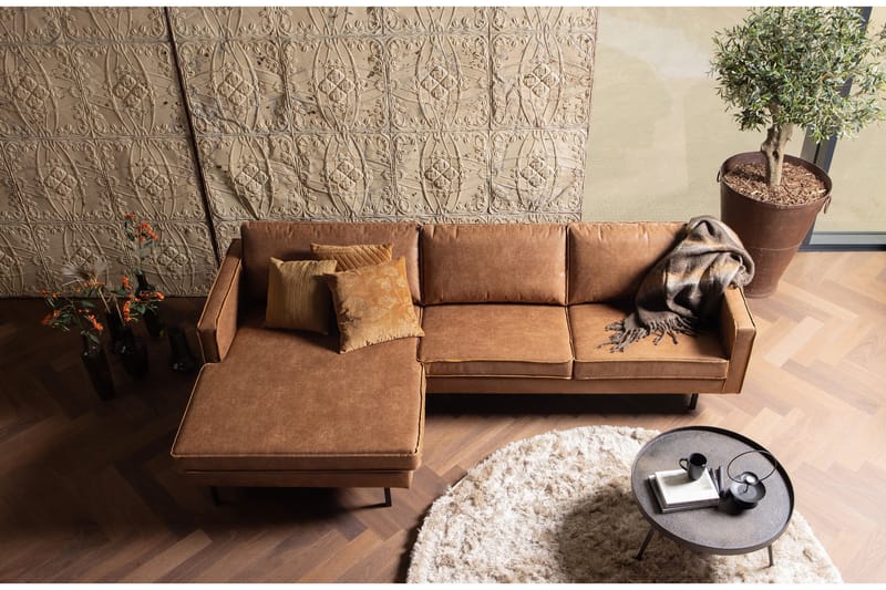 Lissbon Divansoffa Vänster - Cognac - Möbler - Soffa - Divansoffor & schäslongsoffa