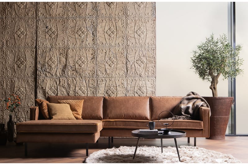 Lissbon Divansoffa Vänster - Cognac - Möbler - Soffa - Divansoffor & schäslongsoffa