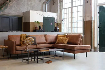 Lissbon Hörnsoffa - Cognac - Möbler - Soffa - Divansoffor & schäslongsoffa