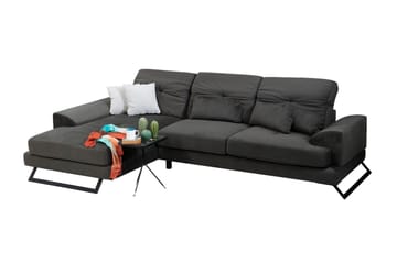 Longa Hörnsoffa med Divan Vänster - Svart - Möbler - Soffa - Divansoffor & schäslongsoffa