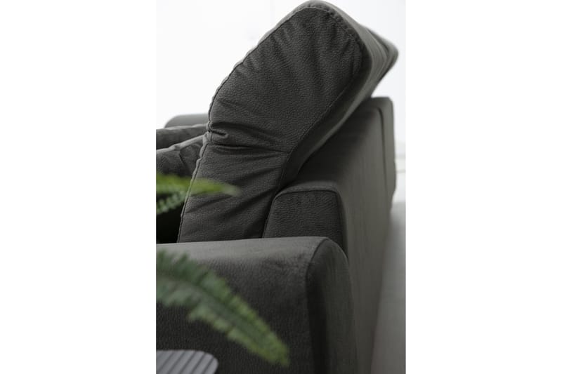 Longa Hörnsoffa med Divan Vänster - Svart - Möbler - Soffa - Divansoffor & schäslongsoffa