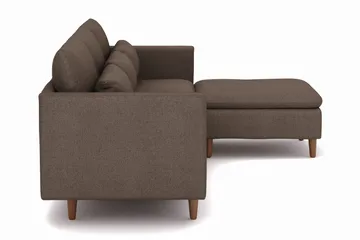 Lovis 3-sits Soffa med vändbar Divan i tyg - Brun - Möbler - Soffa - Divansoffor & schäslongsoffa