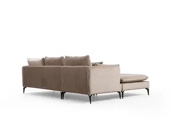 Luces Vänster L-formad Divansoffa med Schäslong 289 cm i Tyg - Beige - Möbler - Soffa - Divansoffor & schäslongsoffa
