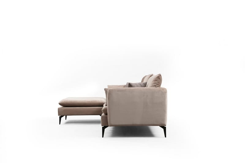 Luces Vänster L-formad Divansoffa med Schäslong 289 cm i Tyg - Beige - Möbler - Soffa - Divansoffor & schäslongsoffa