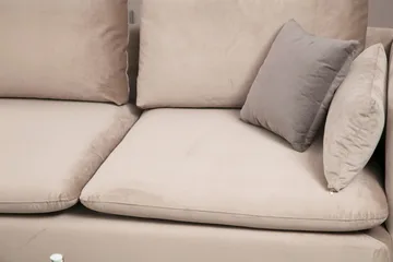 Luces Vänster L-formad Divansoffa med Schäslong 289 cm i Tyg - Beige - Möbler - Soffa - Divansoffor & schäslongsoffa