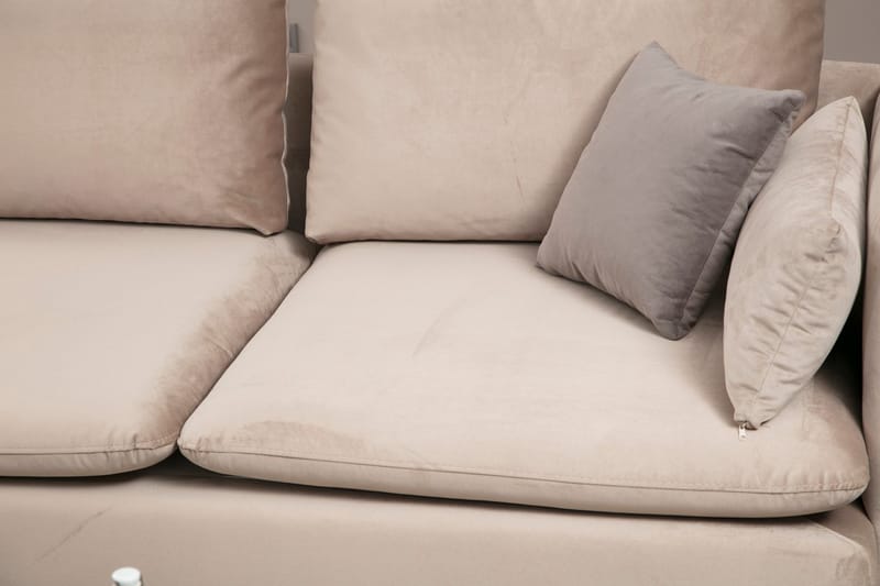 Luces Vänster L-formad Divansoffa med Schäslong 289 cm i Tyg - Beige - Möbler - Soffa - Divansoffor & schäslongsoffa