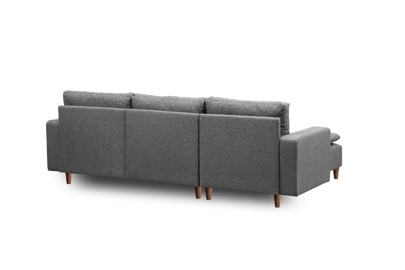 Lungo Soffa m. Divan 4-sits - Mörkgrå - Möbler - Soffa - Divansoffor & schäslongsoffa
