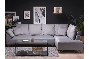 Lunnera 4-sits Hörnsoffa Vänster - Grå - Möbler - Soffa - Divansoffor & schäslongsoffa