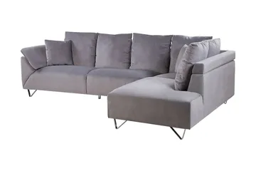 Lunnera 4-sits Hörnsoffa Vänster - Grå - Möbler - Soffa - Divansoffor & schäslongsoffa