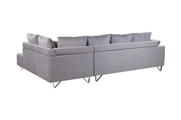 Lunnera 4-sits Hörnsoffa Vänster - Grå - Möbler - Soffa - Divansoffor & schäslongsoffa