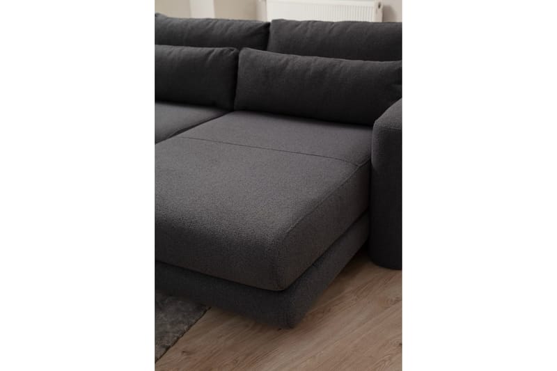 Makhan Soffa m. Divan 3-sits - Grå - Möbler - Soffa - Divansoffor & schäslongsoffa