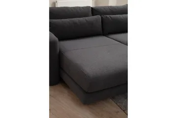 Makhan Soffa m. Divan 3-sits - Grå - Möbler - Soffa - Divansoffor & schäslongsoffa