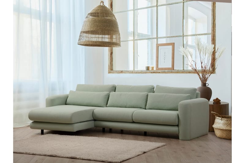 Makhan Soffa m. Divan 3-sits - Grön - Möbler - Soffa - Divansoffor & schäslongsoffa