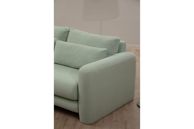 Makhan Soffa m. Divan 3-sits - Grön - Möbler - Soffa - Divansoffor & schäslongsoffa