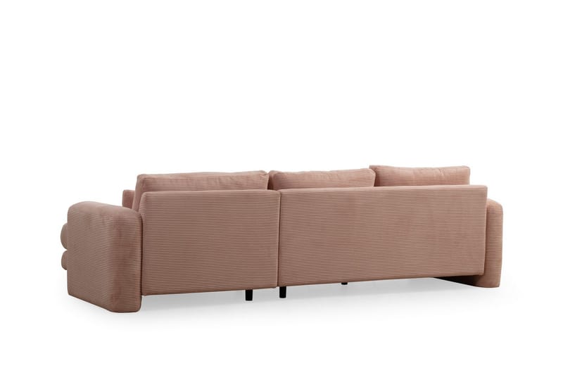 Makhan Soffa m. Divan 3-sits - Rosa - Möbler - Soffa - Divansoffor & schäslongsoffa