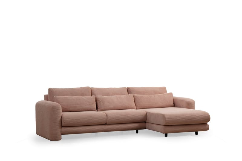 Makhan Soffa m. Divan 3-sits - Rosa - Möbler - Soffa - Divansoffor & schäslongsoffa