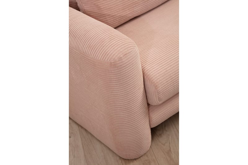 Makhan Soffa m. Divan 3-sits - Rosa - Möbler - Soffa - Divansoffor & schäslongsoffa