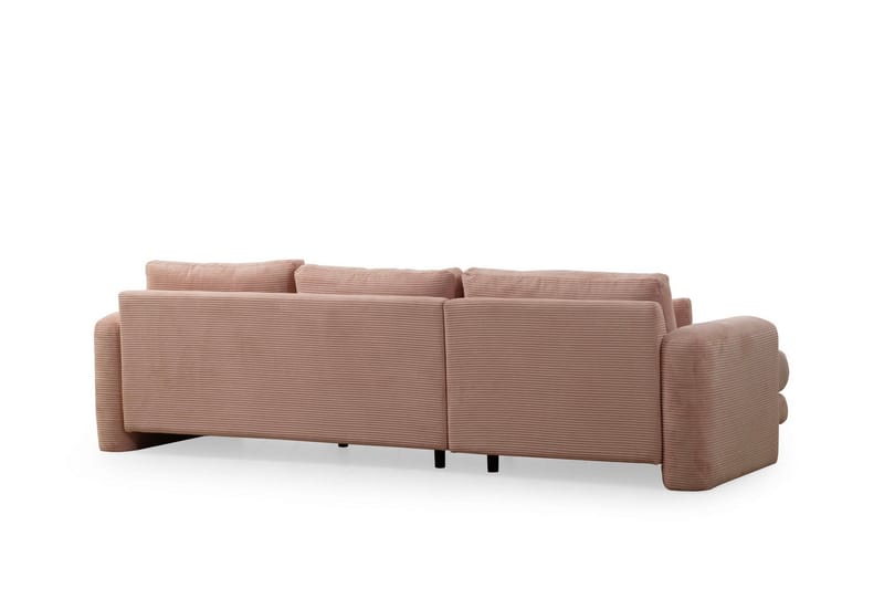 Makhan Soffa m. Divan 3-sits - Rosa - Möbler - Soffa - Divansoffor & schäslongsoffa