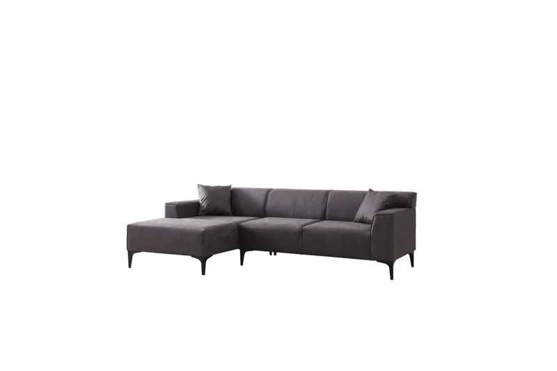 Malpani Soffa med Divan 3-sits - Antracit - Möbler - Soffa - Divansoffor & schäslongsoffa