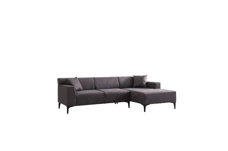 Malpani Soffa med Divan 3-sits - Antracit - Möbler - Soffa - Divansoffor & schäslongsoffa