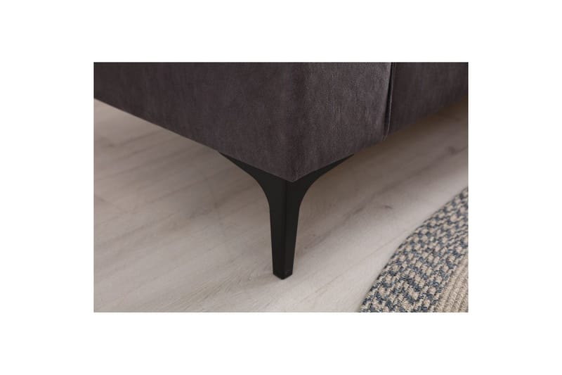 Malpani Soffa med Divan 3-sits - Antracit - Möbler - Soffa - Divansoffor & schäslongsoffa