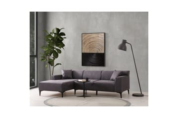 Malpani Soffa med Divan 3-sits - Antracit - Möbler - Soffa - Divansoffor & schäslongsoffa