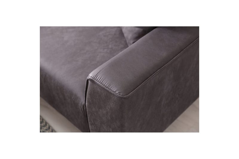 Malpani Soffa med Divan 3-sits - Antracit - Möbler - Soffa - Divansoffor & schäslongsoffa